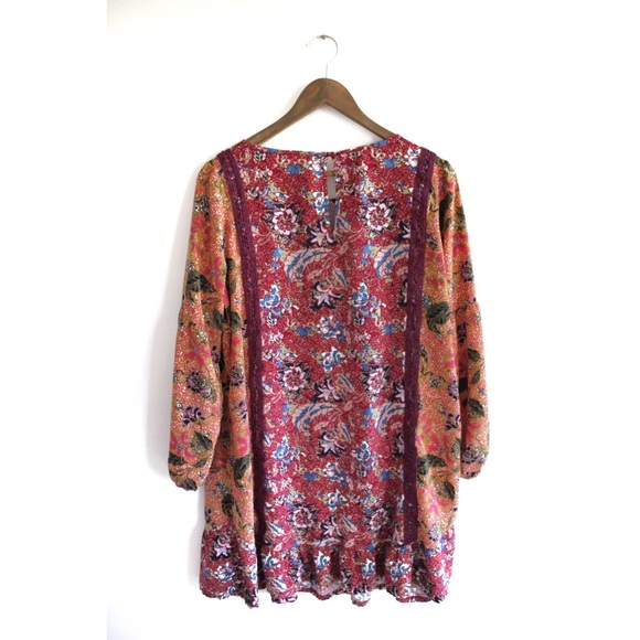 Matilda Jane Mixed Pattern Boho DressLarge Preowned - Picture 7 of 10